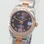 Rolex MidSize Datejust Ref 178341 Steel 18KRG Chocolate Diamond VI Dial